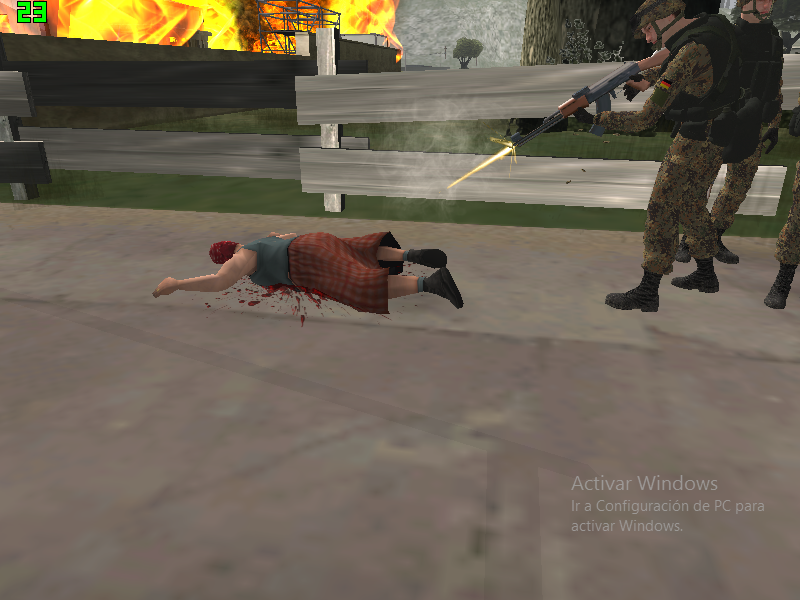 Soldado Aleman mata a un civil en montgomery (Masacre de Montgomery)