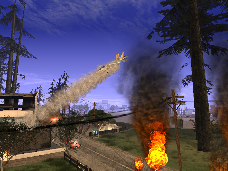 Caza aleman abriendo fuego sobre montgomery.